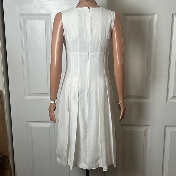 New Brooks Brothers Irish Linen White Dress. Sz 0 - Picture 8 of 16